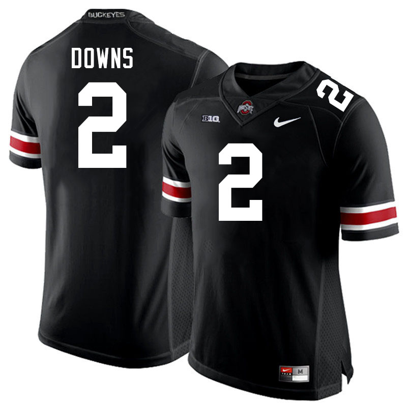 Ohio State Buckeyes Caleb Downs Men's's #2 Authentic Black College Football Jersey 2404FSBE3